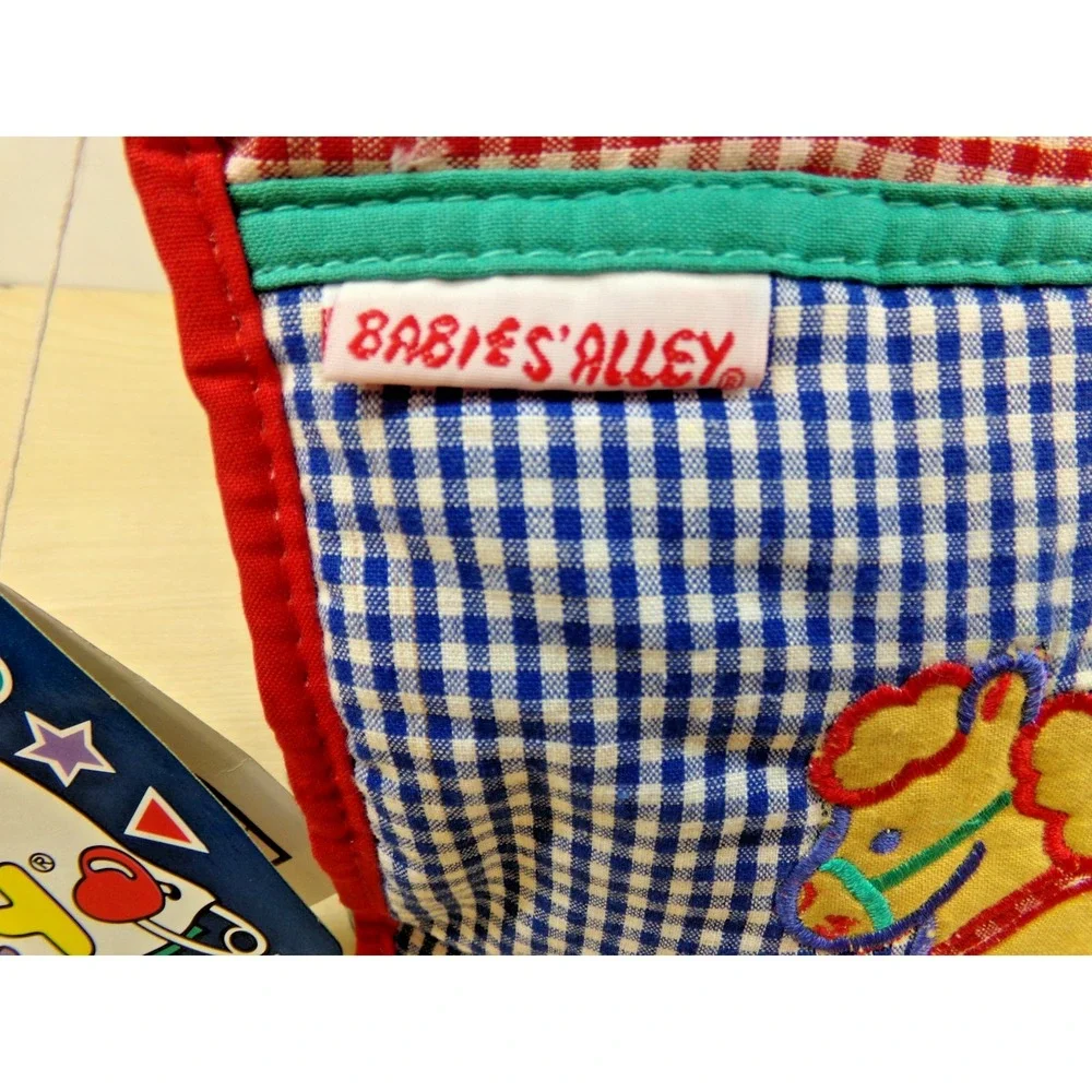 Babies' Alley Insulated Diaper Bag Gingham with Carousel Horse 10